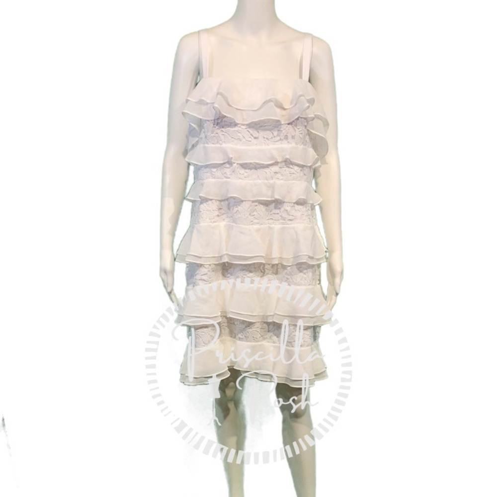 NWT Lilly Pulitzer “Olive” White Ruffle Tank Dress - Picture 5 of 11